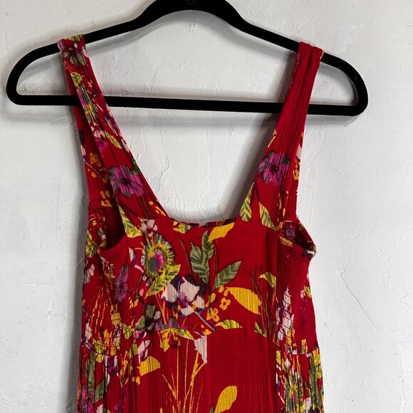 Free People One Aloha Womens Small Wide Leg Jumpsuit Romper Boho Hippie Edgy - Picture 5 of 10